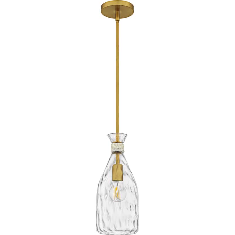 Govada 1-Light Brushed Gold Mini Pendant