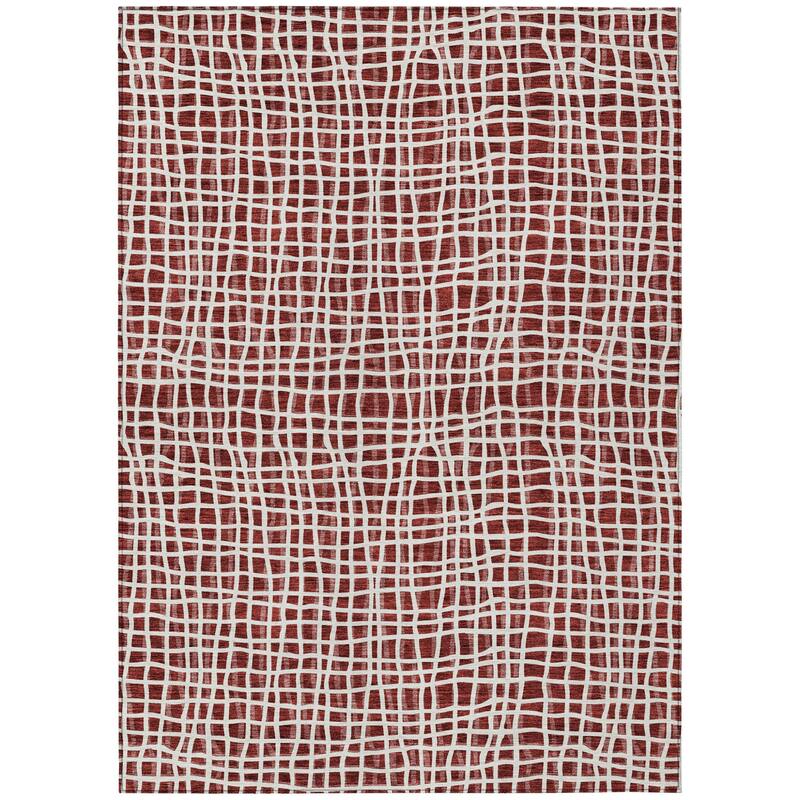HomeRoots Striped Transitional Rectangle Outdoor Rug