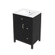 preview thumbnail 38 of 37, 24-Inch Bathroom Vanity with Ceramic Sink - 24" x 18" x 34"