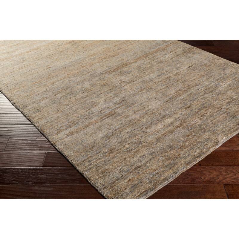 Hand-Knotted Joselyn Solid Indoor Jute Area Rug