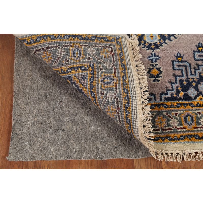 Geometric Viss Indian Accent Rug Handmade Foyer Wool Carpet - 3'0"x 5'3"