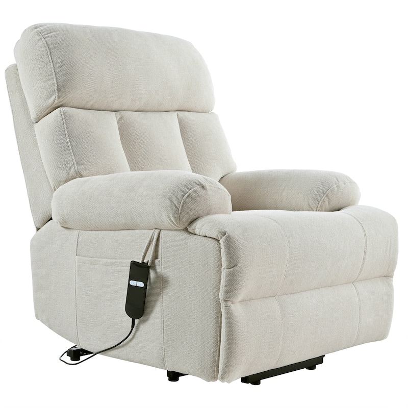 Power Lift Recliner Chair for Elderly, Electric Fabric Recliner Chair