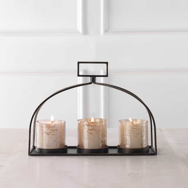 Uttermost Riad Triple Candleholder - 16"W x 10"H x 3.5"D