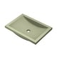 preview thumbnail 32 of 49, Cabrillo 21-inch NativeStone Undermount Bathroom Sink - 20.75" x 14.75" x 5" Sage