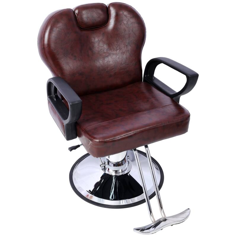 Artist hand Hair Barber Chair,Heavy Duty Hydraulic Spa Furniture Shampoo Reclining Extra Wider Seat Beauty Hair Salon Equipment
