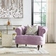preview thumbnail 27 of 30, La Rosa Velvet Tufted Upholstered Accent Chair Lavender Velvet