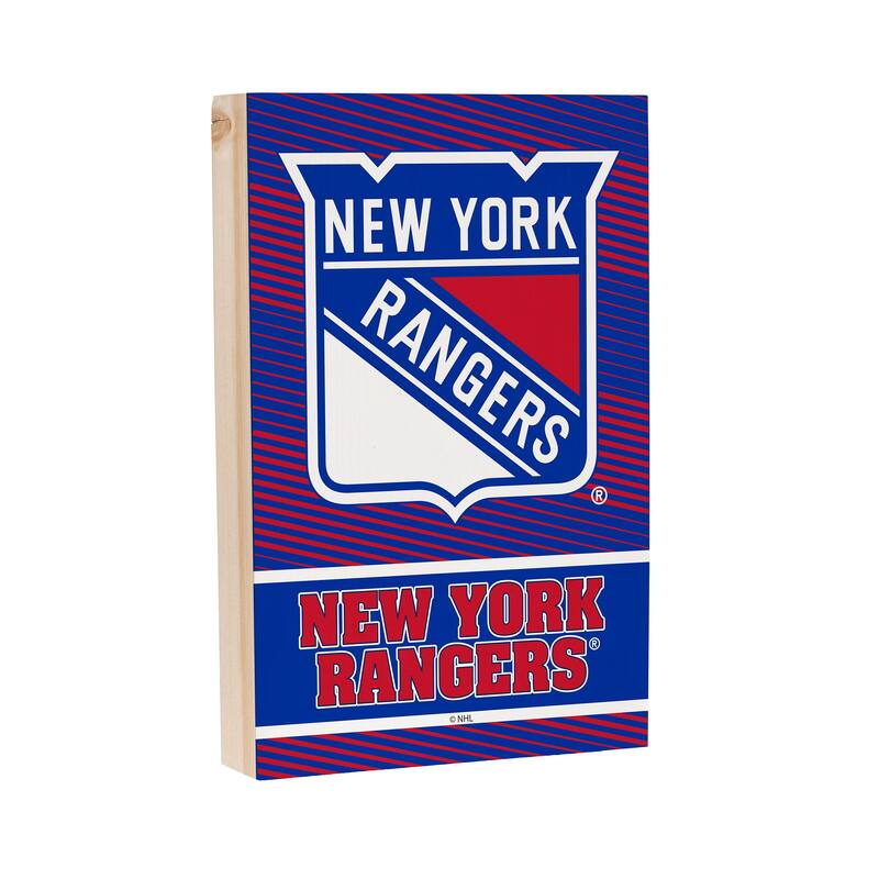 New York Rangers Wooden Tabletop Mantel Shelf Sign
