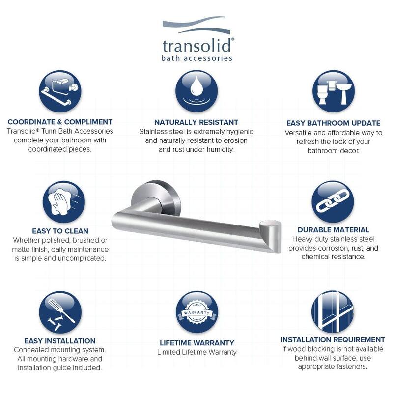 Transolid TPH Turin Wall Mounted Toilet Paper Holder