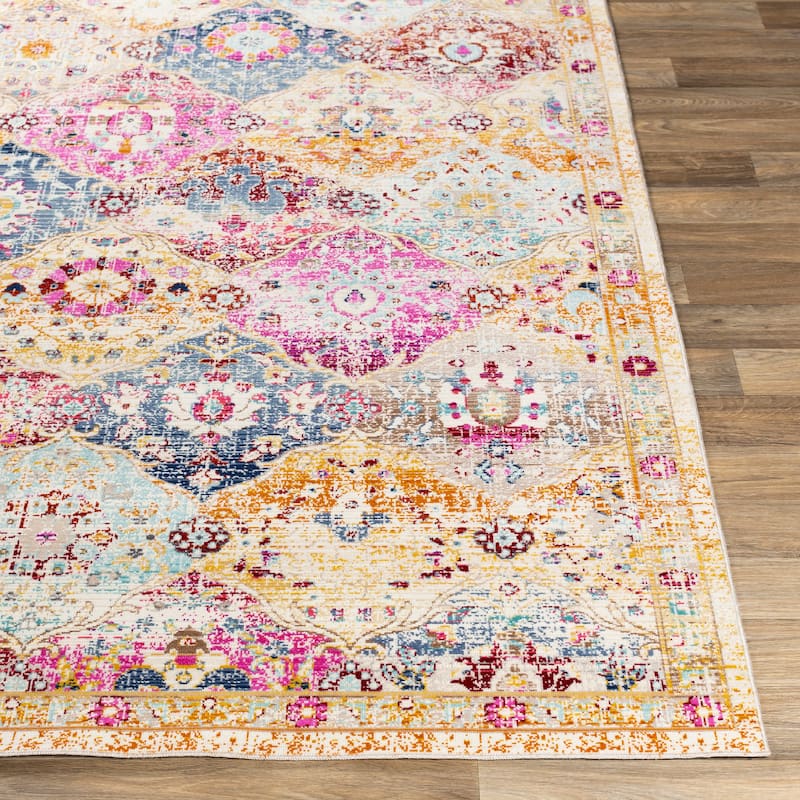 Artistic Weavers Jaul Distressed Moroccan Patchwork Area Rug