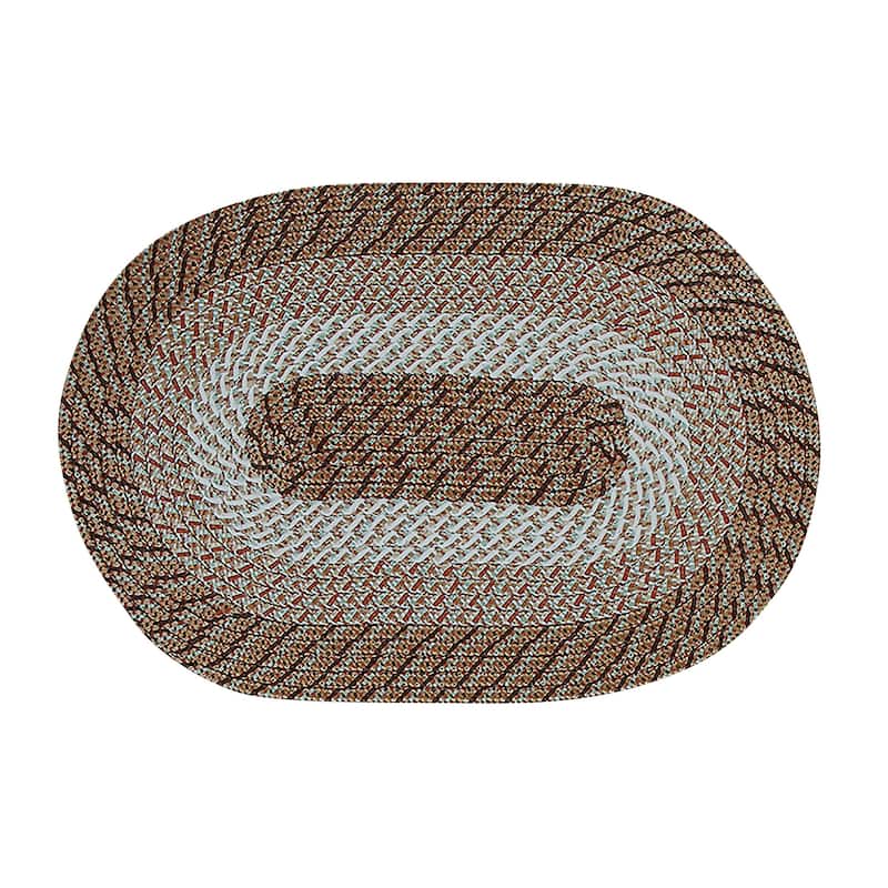 Better Trends Country Braid Reversible Area Rug