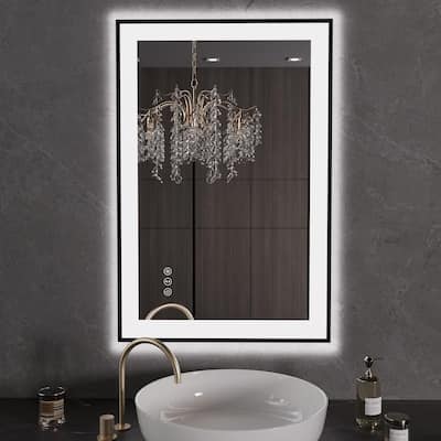 24x36 Inch Frameless LED Bathroom Mirror,Smart Mirror