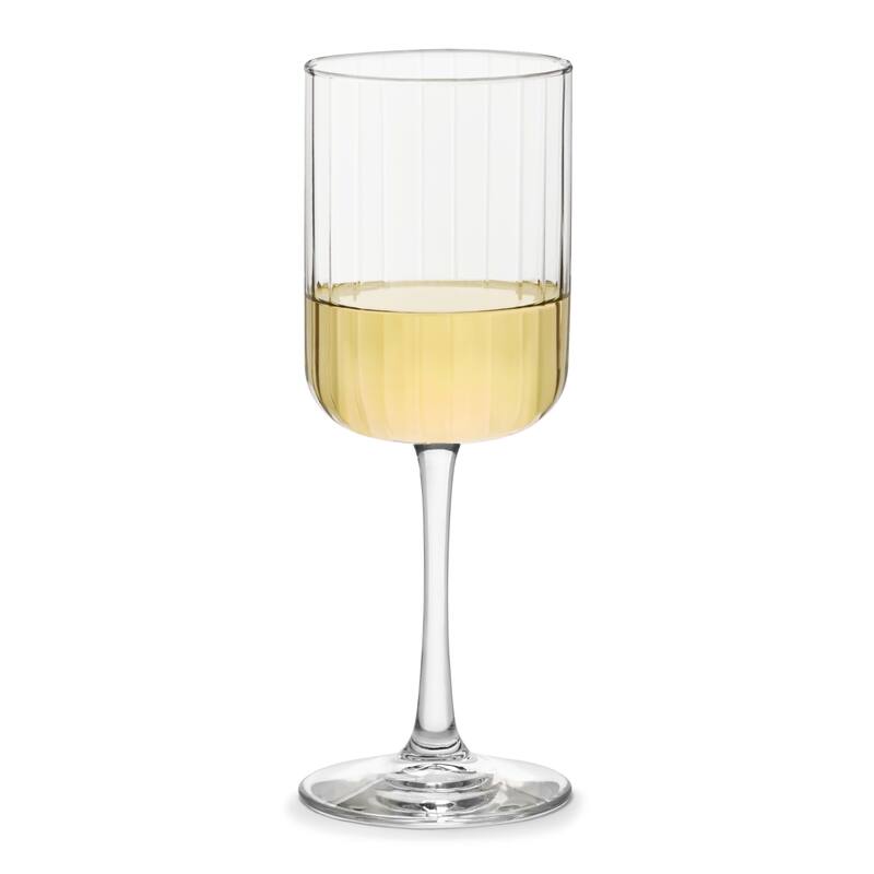 Libbey Paneled All Purpose Wine Glasses, 13.5ounce, Set of 4 Bed