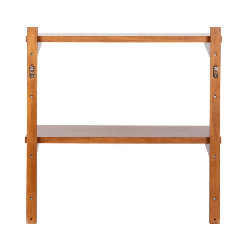 Kate and Laurel Meridien Mid-Century Wall Shelves