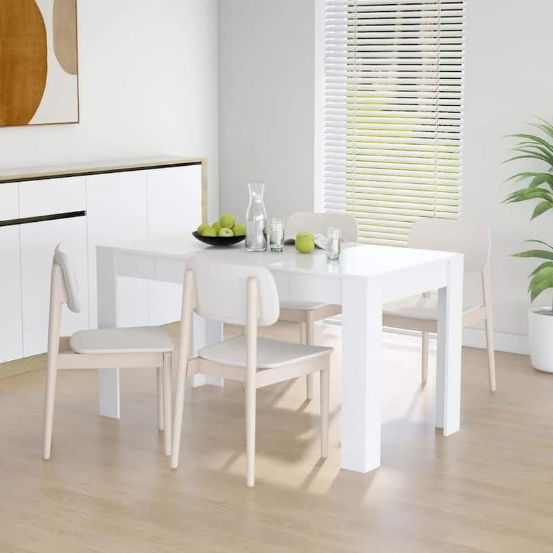 vidaXL Dining Table White 55.1"x29.3"x30" Chipboard