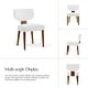 preview thumbnail 12 of 40, HULALA HOME Hipolito Mid Century Modern Ergonomic Dining Chair with Solid Wood Legs Set of 2