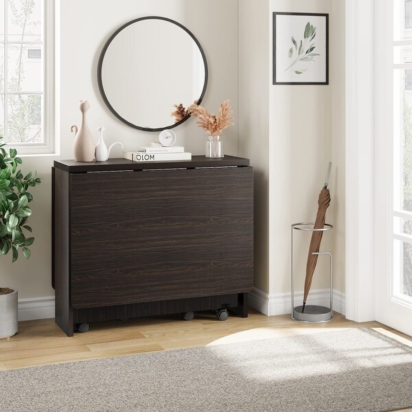 51.1inch Modern Folding Dining Table with Handle and 2