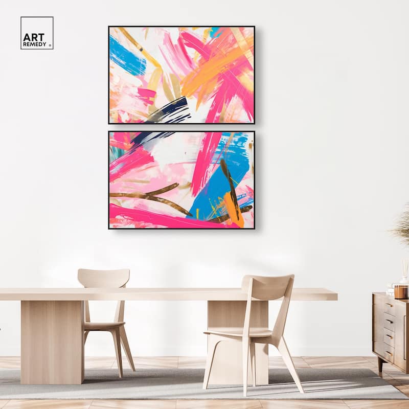 Language Spontaneity II Canvas Set of 2 by Art Remedy