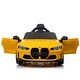 preview thumbnail 2 of 18, BMW M4 12V Electric Ride-On Toy Car for Kids with Remote Control - Yellow