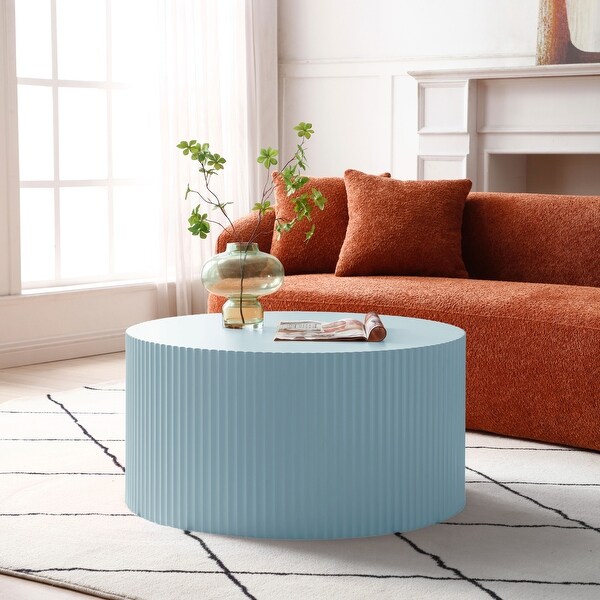 Modern Glam Round End Nesting Coffee Table Set for Living Room Set of 2 On Sale Bed Bath Beyond 37371663