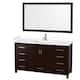 Option Espresso / White Cultured Marble Top / Brushed