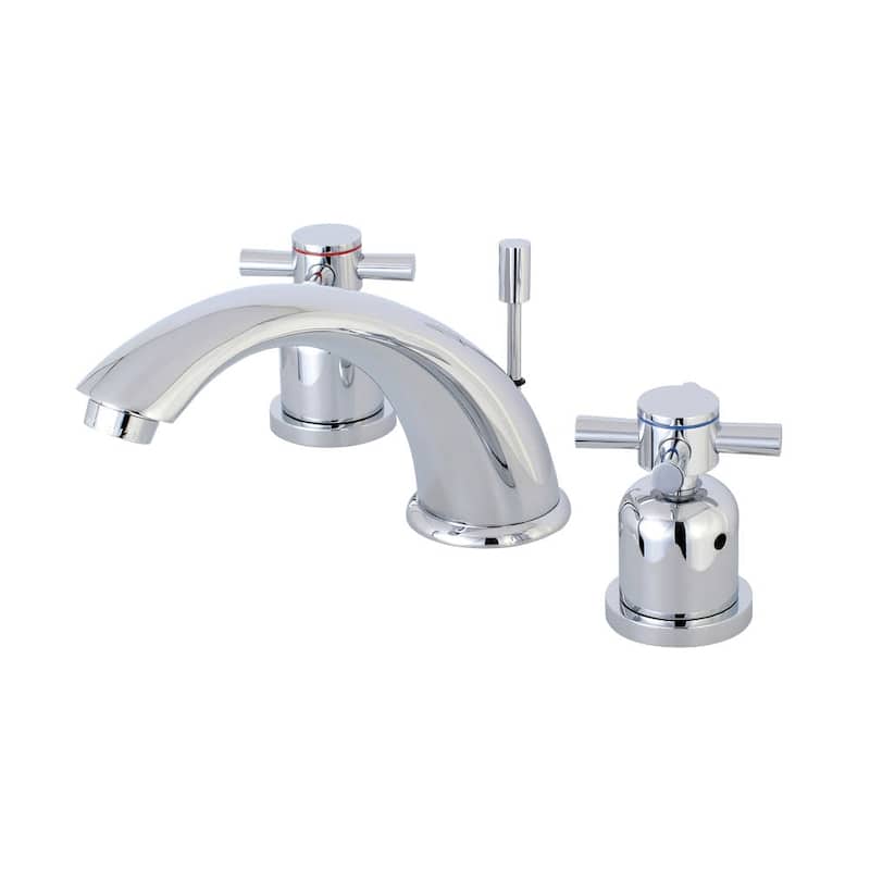 Kingston Brass Concord 1.2 GPM Widespread Bathroom Faucet with Metal - Polished Chrome