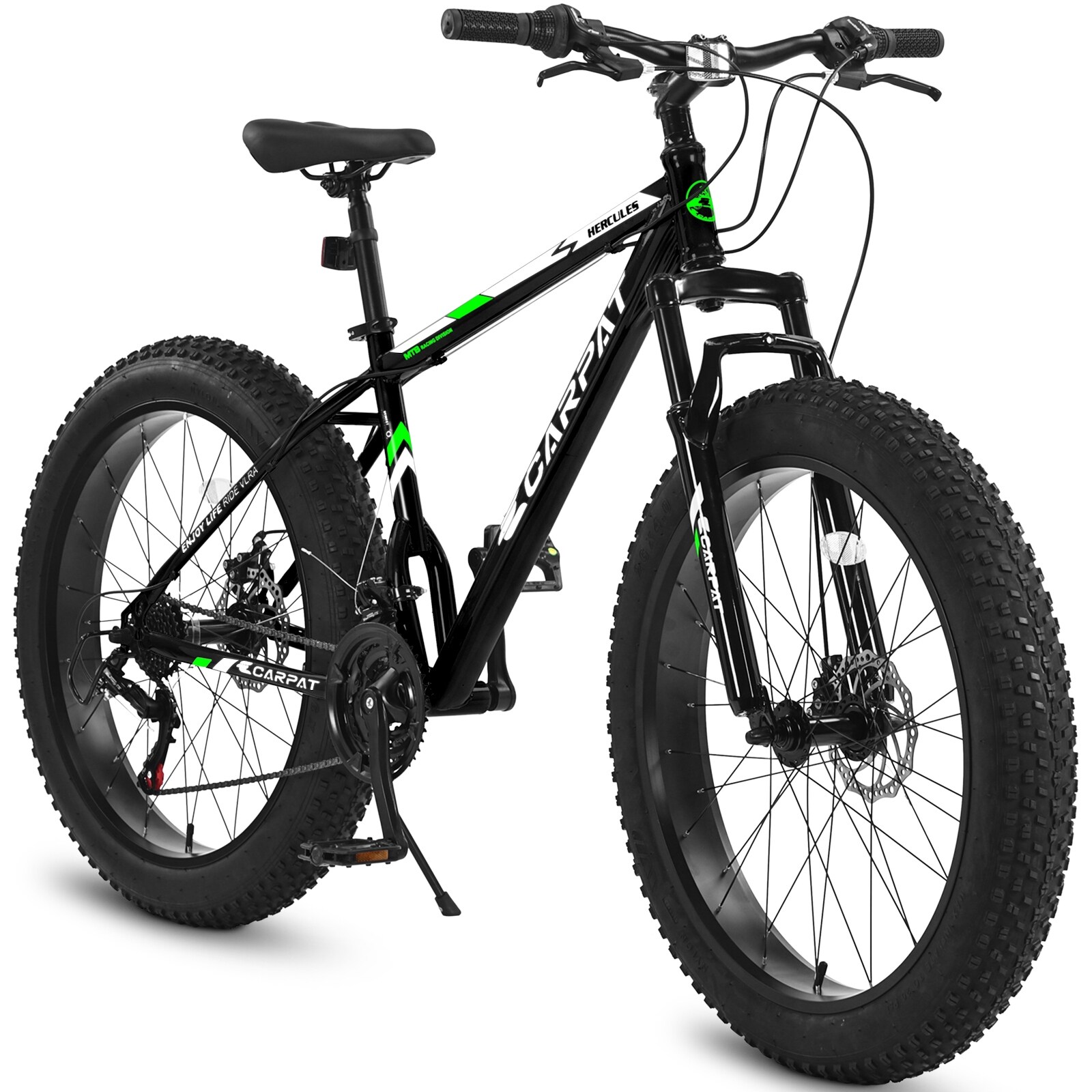 26 Inch Fat Tire Bike Adult Youth Full Shimano 21 Speed Mountain Bike Dual Disc Brake Mountain Trail Bike On Sale Bed Bath Beyond 40425447