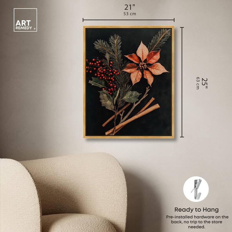 Hearth Flora Canvas by Art Remedy