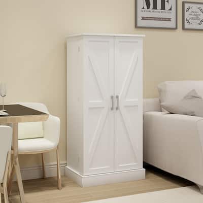 50" LED Kitchen Pantry Cabinet,Freestanding Buffet