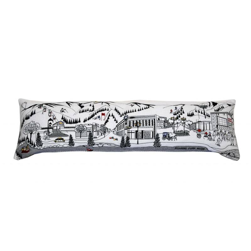14" X 45" Cream Hometown Pride Wool Lumbar Throw Pillow