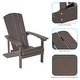 preview thumbnail 20 of 102, BONOSUKI Patio Adirondack Chair w/Cupholder,Weather Resistant-Set of 4