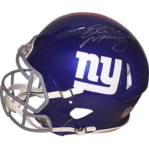Eli Manning signed New York Giants Full Size Riddell Speed Authentic Helmet left side sig Steiner H