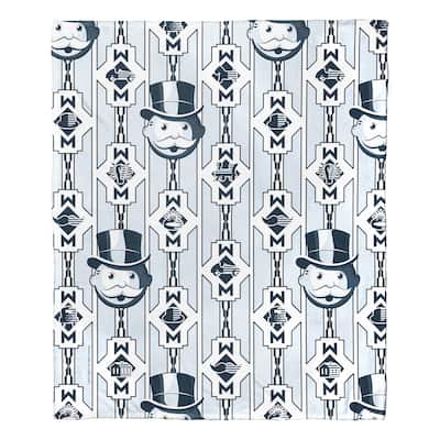 Hasbro Monopoly Monopoly Man Silk Touch Throw Blanket