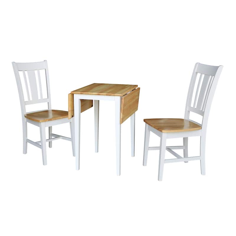 Small Dual Drop Leaf Table with 2 San Remo Chairs