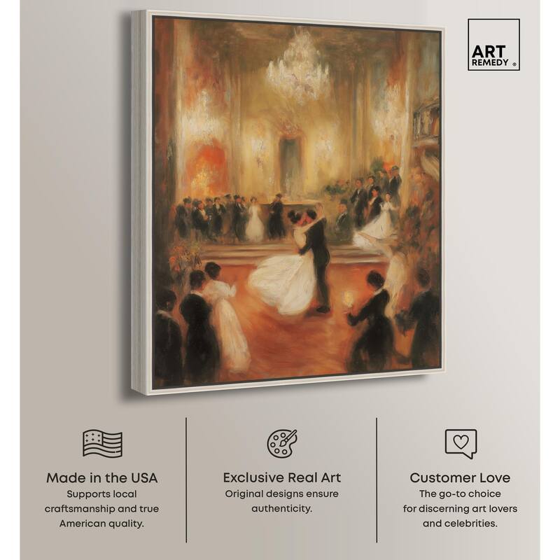 Ballroom Dance Canvas by Art Remedy