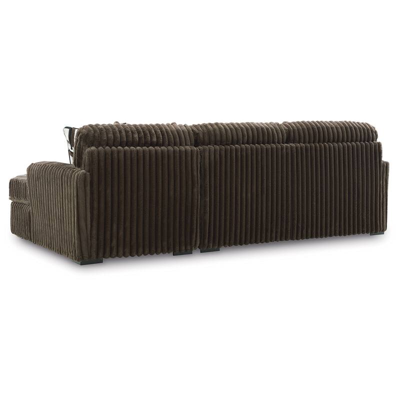 Signature Design by Ashley Midnight-madness Brown 2-Piece Sectional Sofa with Chaise - 120" W x 65" D x 40" H