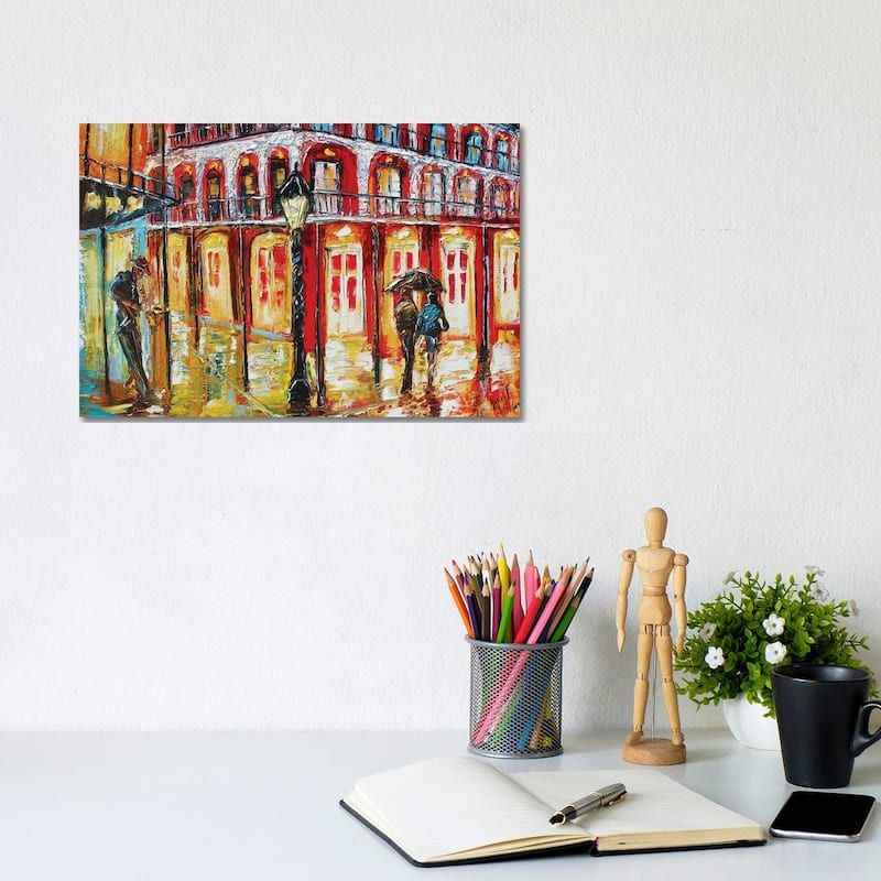 iCanvas "New Orleans French Quarter" by Karen Tarlton Canvas Print - 8x12x0.75