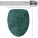 preview thumbnail 184 of 189, Home Weavers Waterford Collection Cotton Toilet Lid Rug | Elastic Fit | Fit Most Standard Toilet Lid | 18"x18"