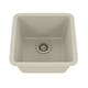 preview thumbnail 30 of 44, 15" x 15" Quartz Single Bowl Drop-In Granite Composite Sink - 15"x15"