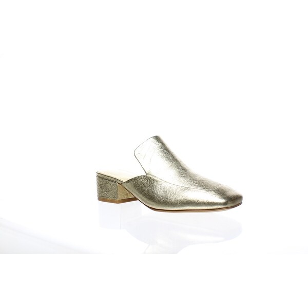 womens gold mules