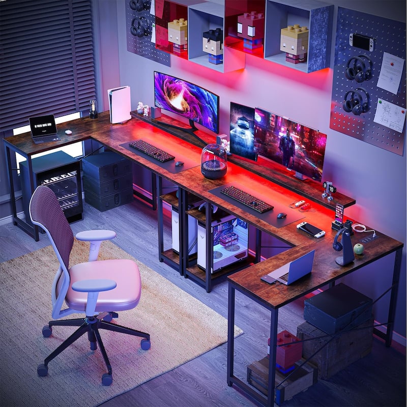 L Shaped Gaming Computer Desk