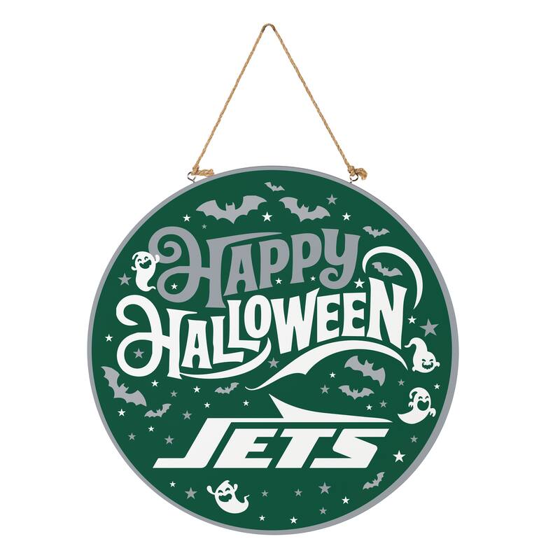 New York Jets 18" x 18" Halloween Door Décor Wall Sign