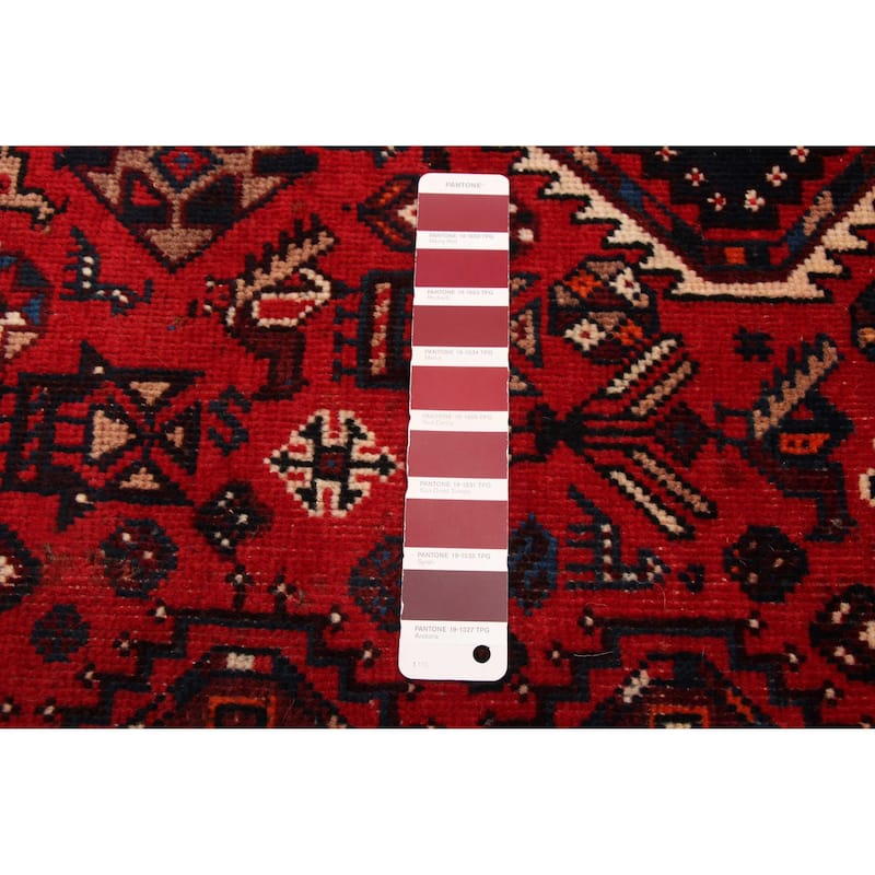 ECARPETGALLERY Hand-knotted Melis Vintage Red Wool Rug - 4'11 x 7'0