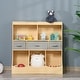 preview thumbnail 8 of 13, Children Display Bookshelf with Drawers for Toys, Clothes, Books
