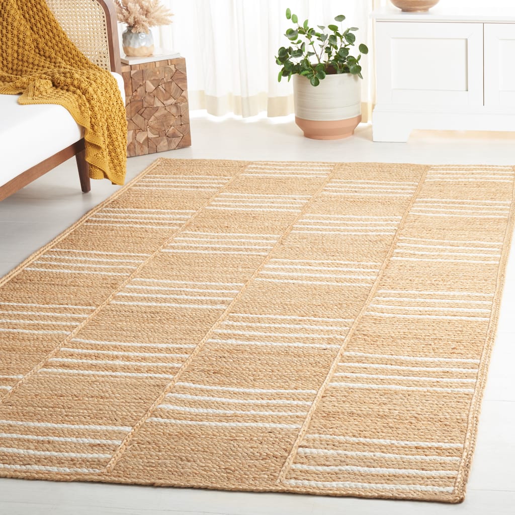 SAFAVIEH Handmade Natural Fiber Hadire Farmhouse Jute Rug