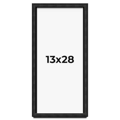 13x28 Shadow Box Black Rustic Barnwood Display Frame | 1.125 Inch
