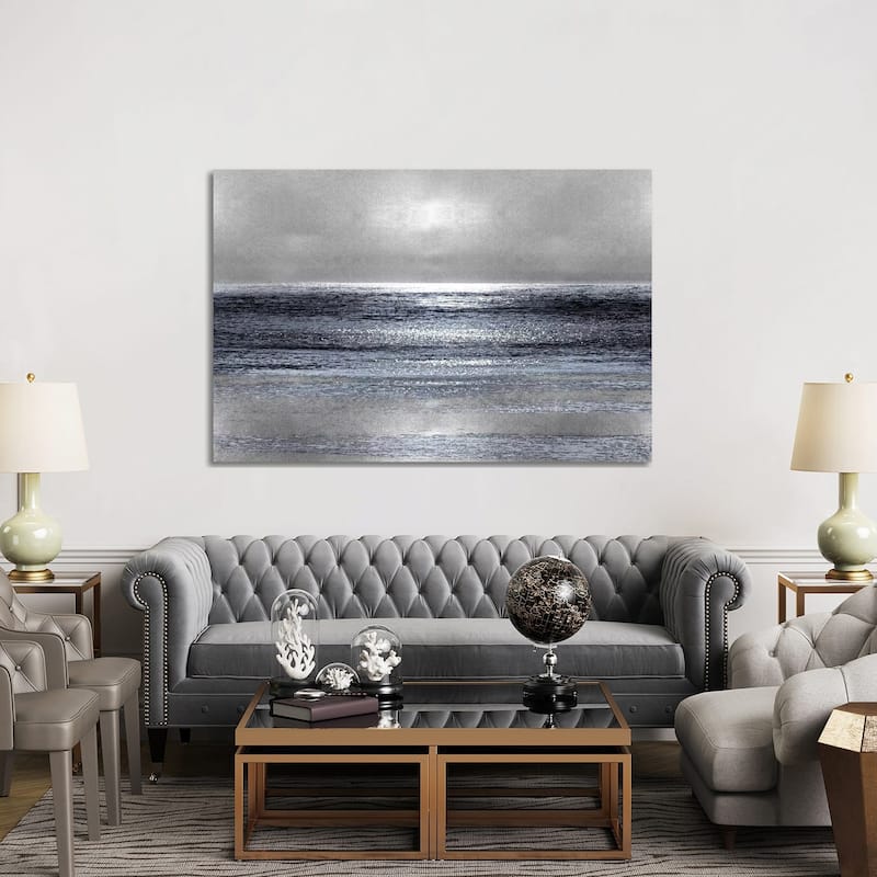 iCanvas "Silver Seascape III" by Michelle Matthews Canvas Print