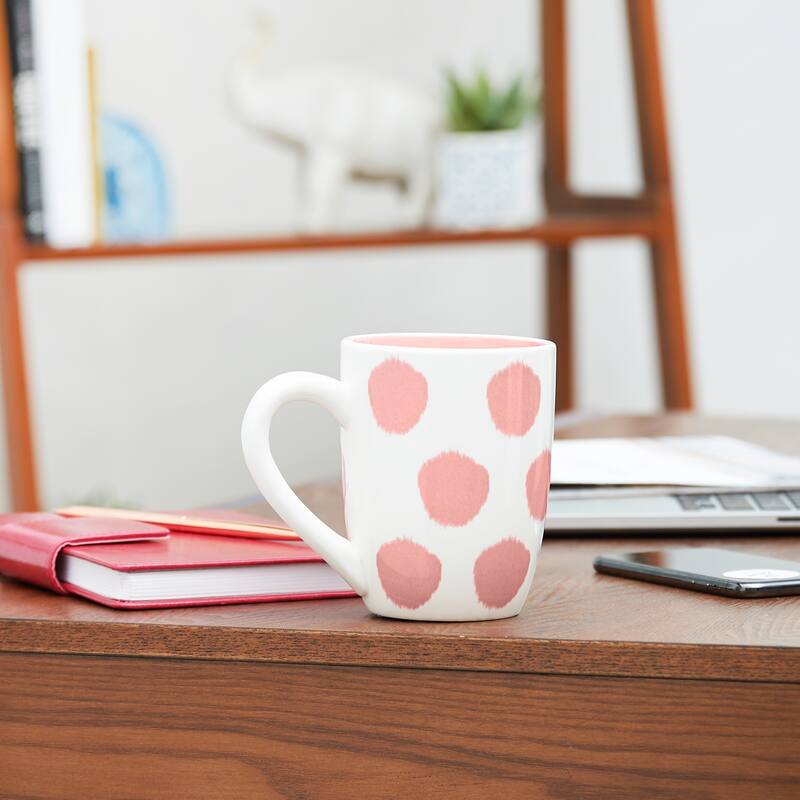 Hibiscus Dot Mug, Set of 2 20 oz