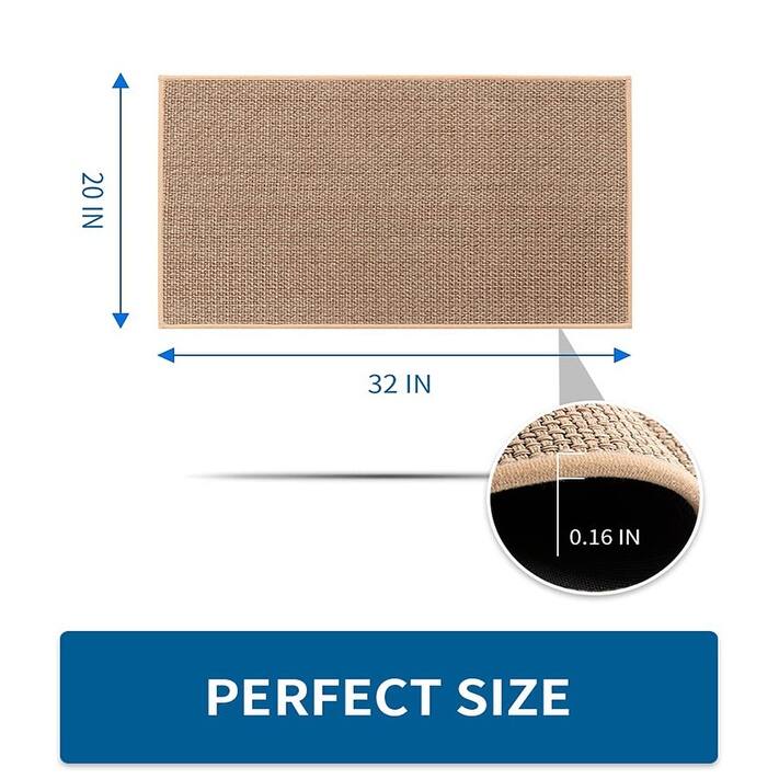 Kitchen Rugs and Mats Non Skid Washable, Beige