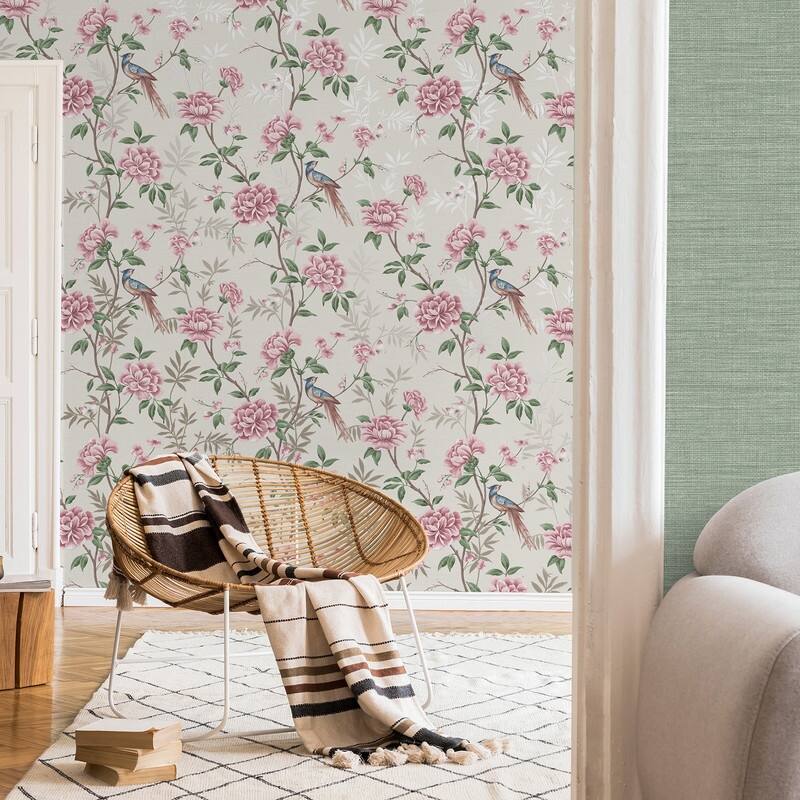 Fine Decor Akina Cream Floral Wallpaper