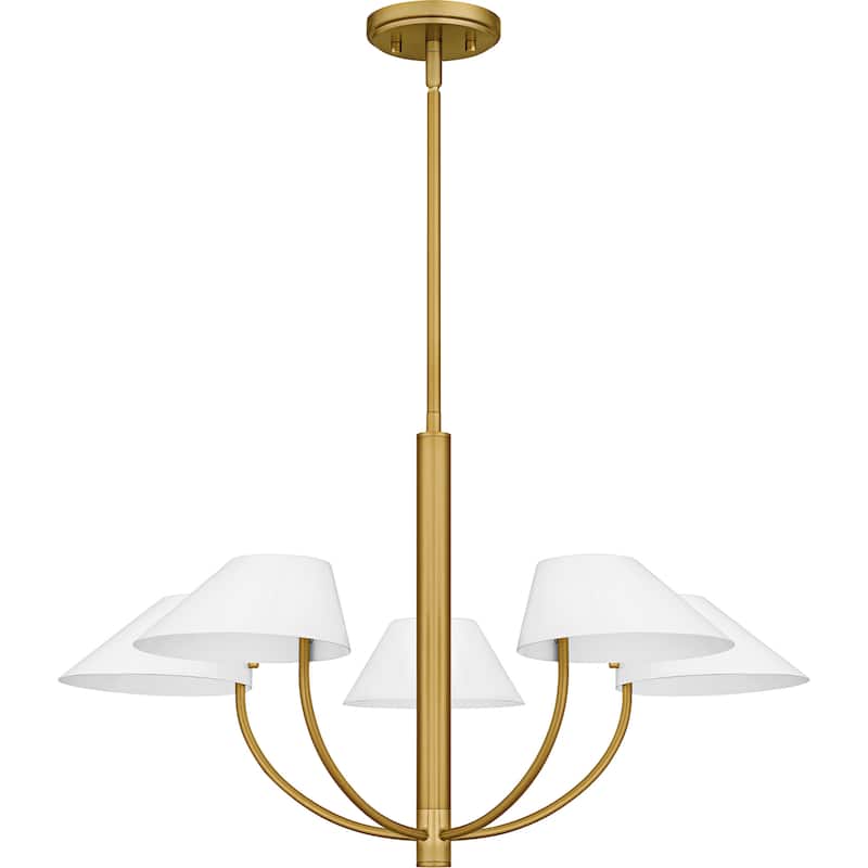 Penley 5-Light Brushed Gold Chandelier